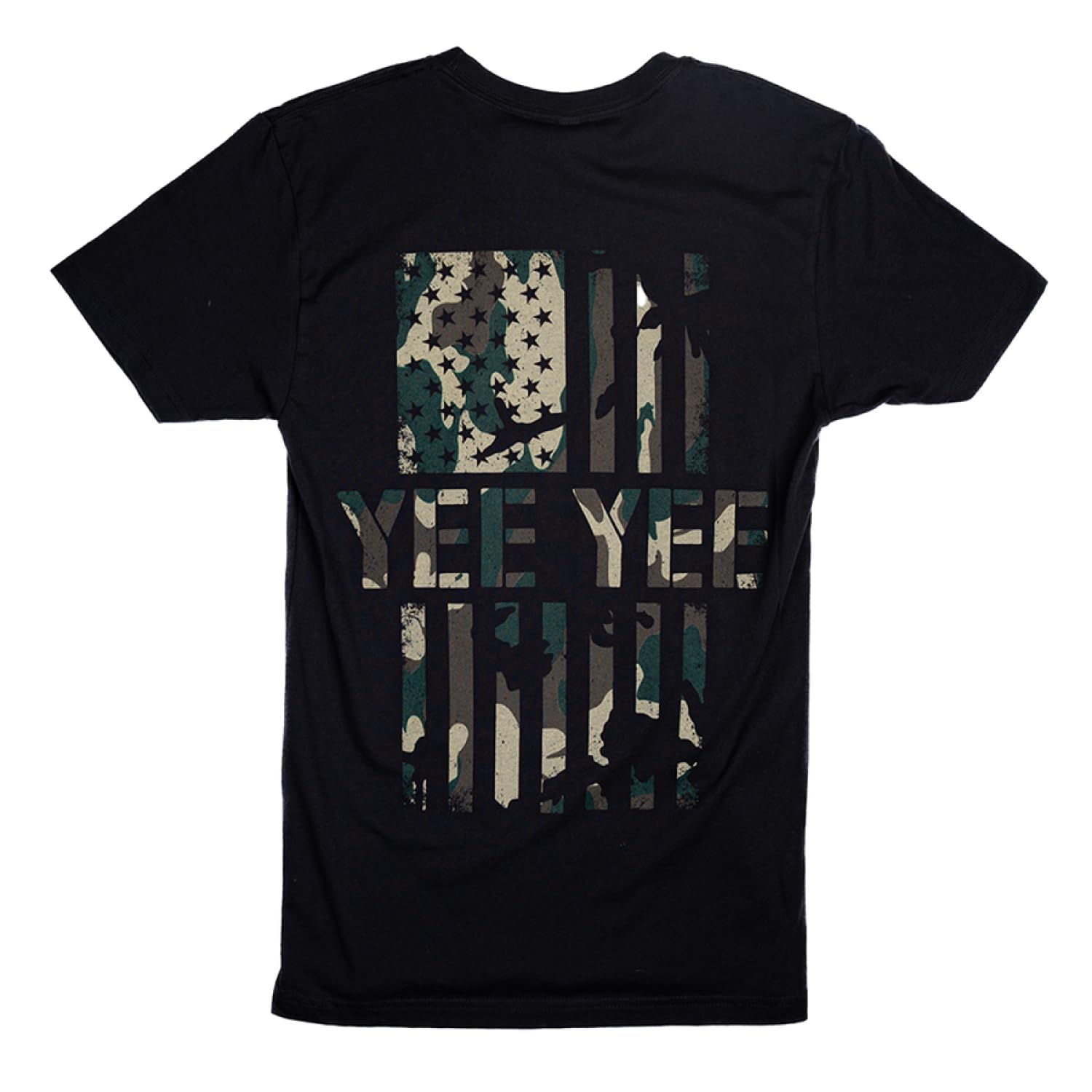 Yee Yee Apparel Flag Graphic Tee Shirt – Men’s Graphic Tees and Short Sleeve Shirts with American Flag Design