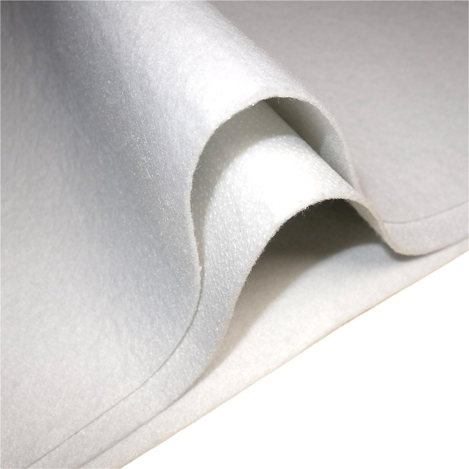Volumenvlies 180/280 g einseitiger Stoff mit klebender Baumwollwatte for Patchwork, cremefarbener Einlagenfüller zum Nähen(150CMx100CM,180g)