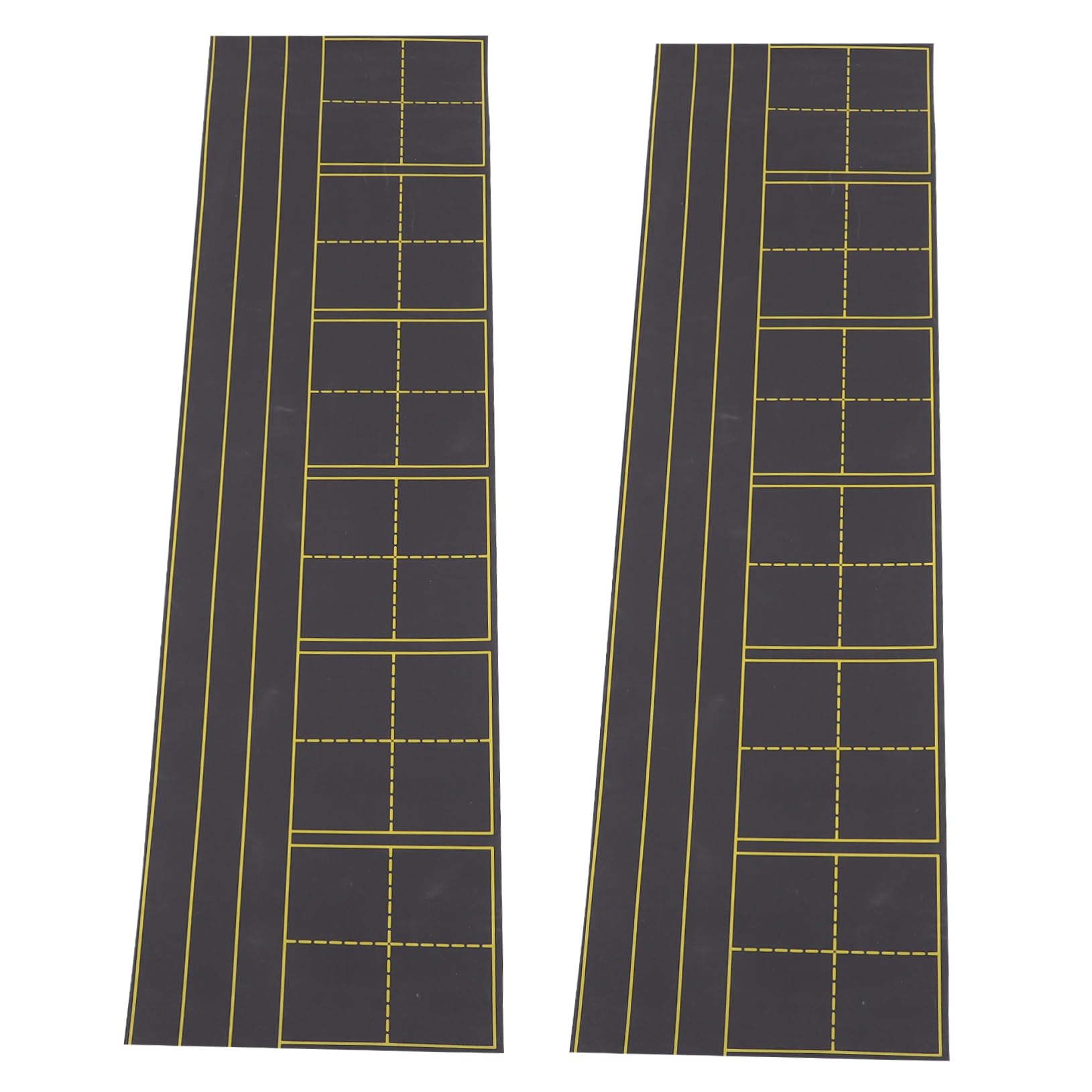 Magnettafel Schwarz 2 Stück Gummi, Löschbare Planke für Kühlschrank
