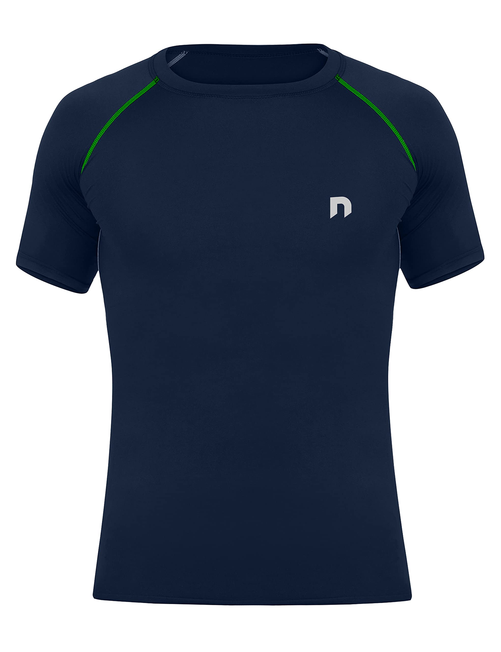 never lose Men's Nylon Compression Half Sleeve T-Shirt Top image