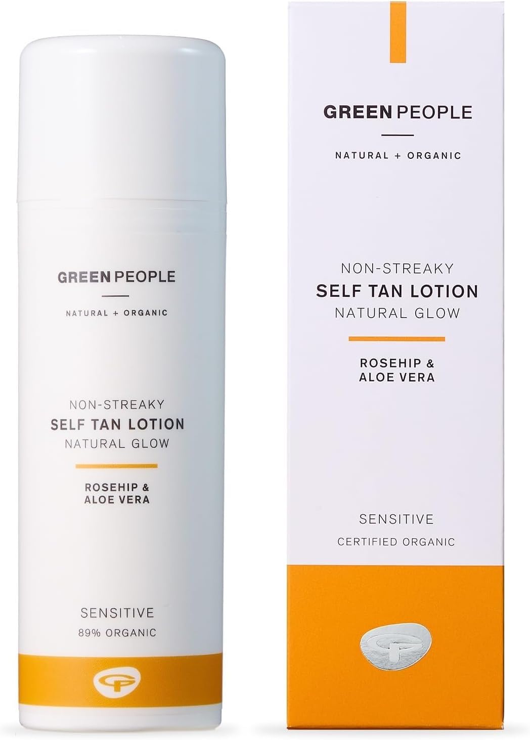 – Self Tan Lotion - Non-Streaky, Natural Glow - With Rosehip & Aloe Vera - Organic, Vegan & Cruelty Free, 150ml