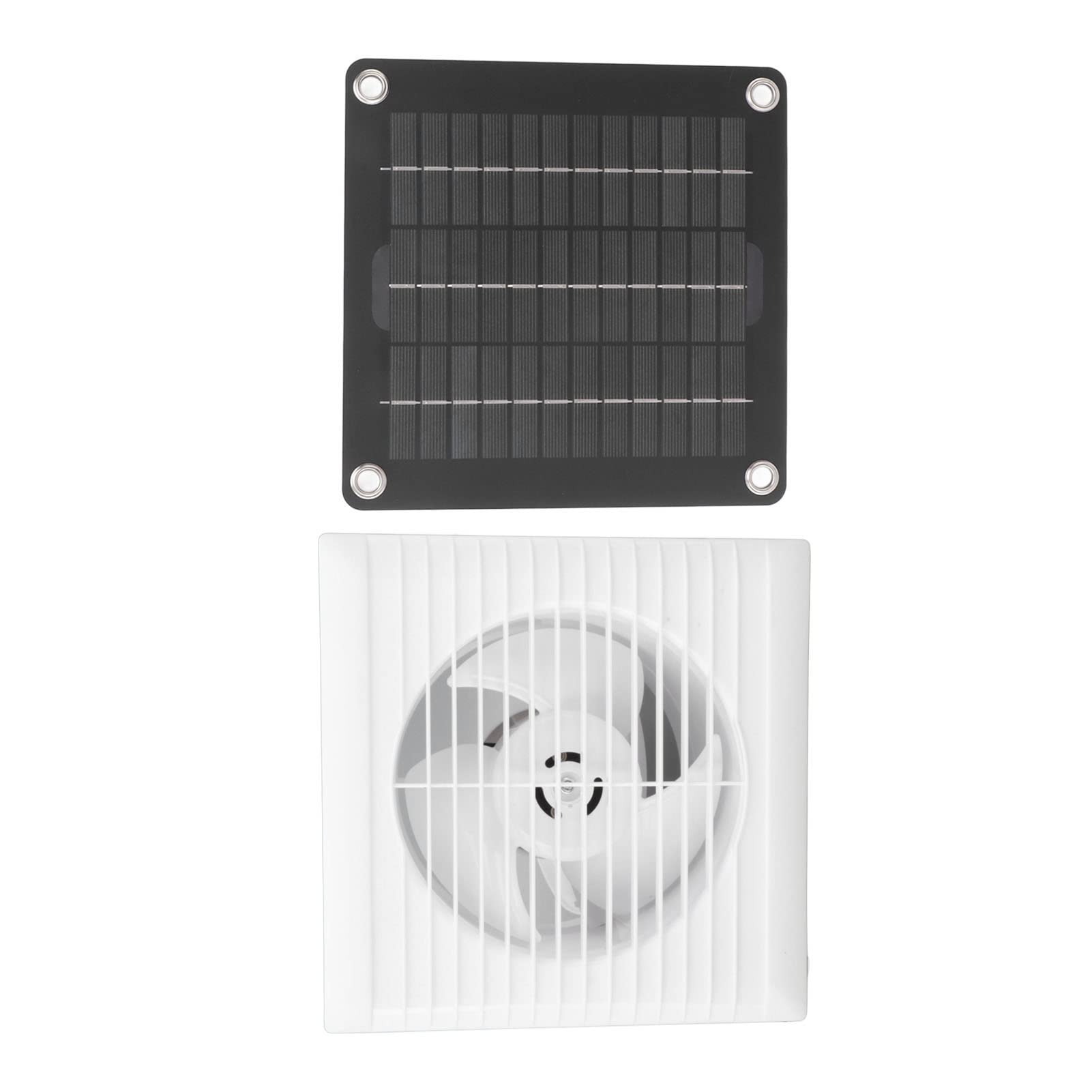 Ventilador Solar de Escape Resistent al Agua IP67, 6 Pulgadas 10W 12V para Cobertizo de Gallinero