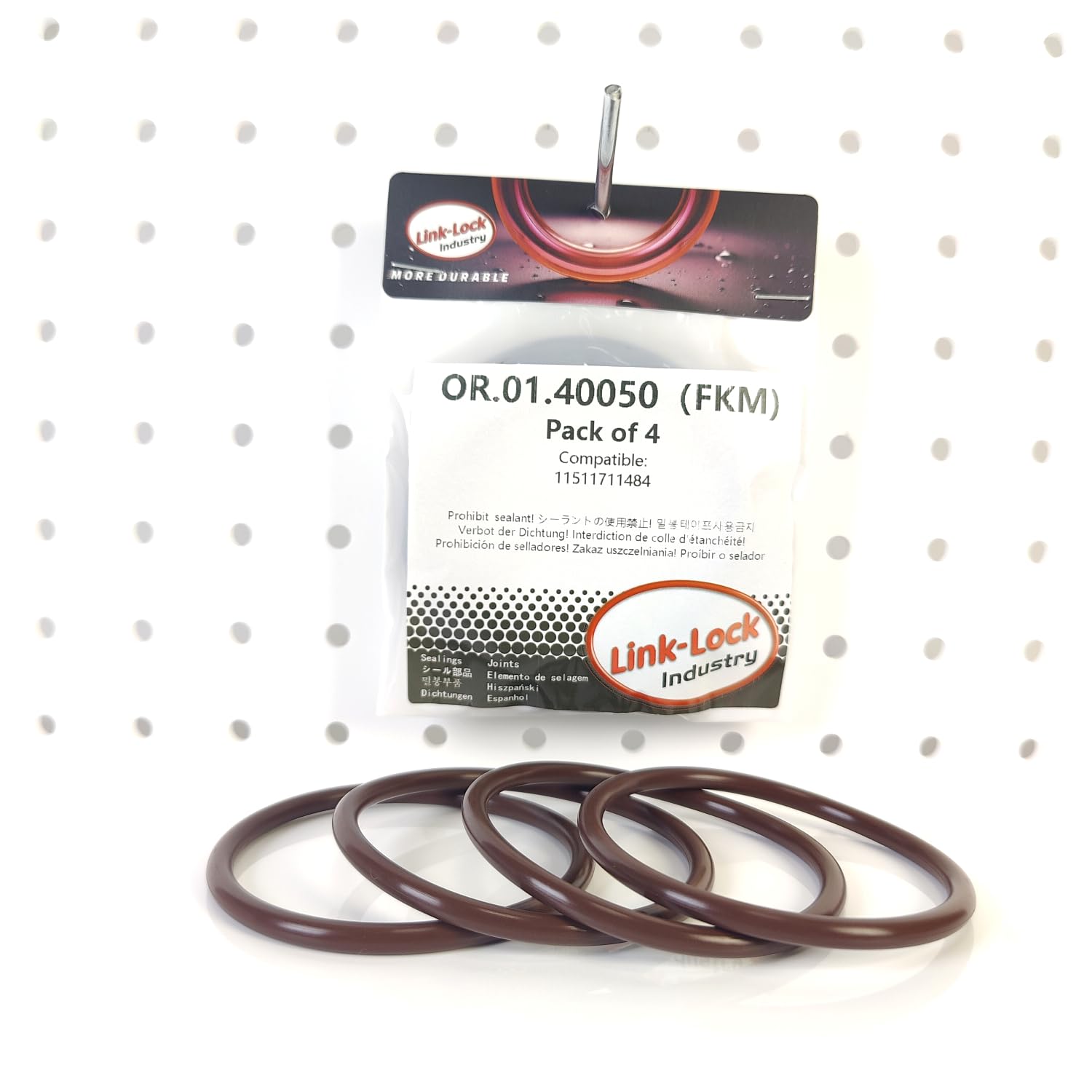 4PCS FKM Viton OR.01.40050 Engine Coolant Pump O-Ring Gasket 11511711484 for BMW S65 M52 M54