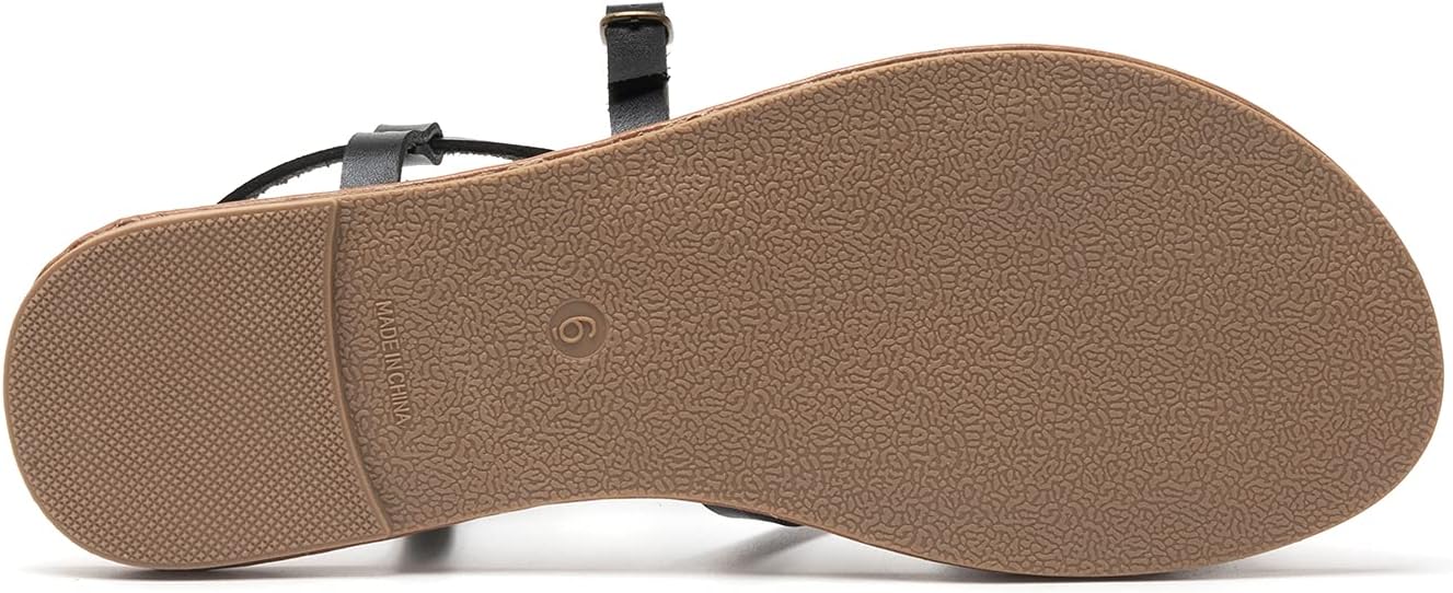 Colgo Women's Summer Strappy Flat Sandals, Adjustable Casual Fisherman Sandal with Open Toe Slingback Gladiator Sandals - Image 4