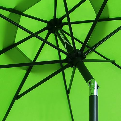 Vista 36 de Sunnyglade sombrilla de mesa para exteriores con 8 varillas resistentes, 9 pies Gris-oscuro