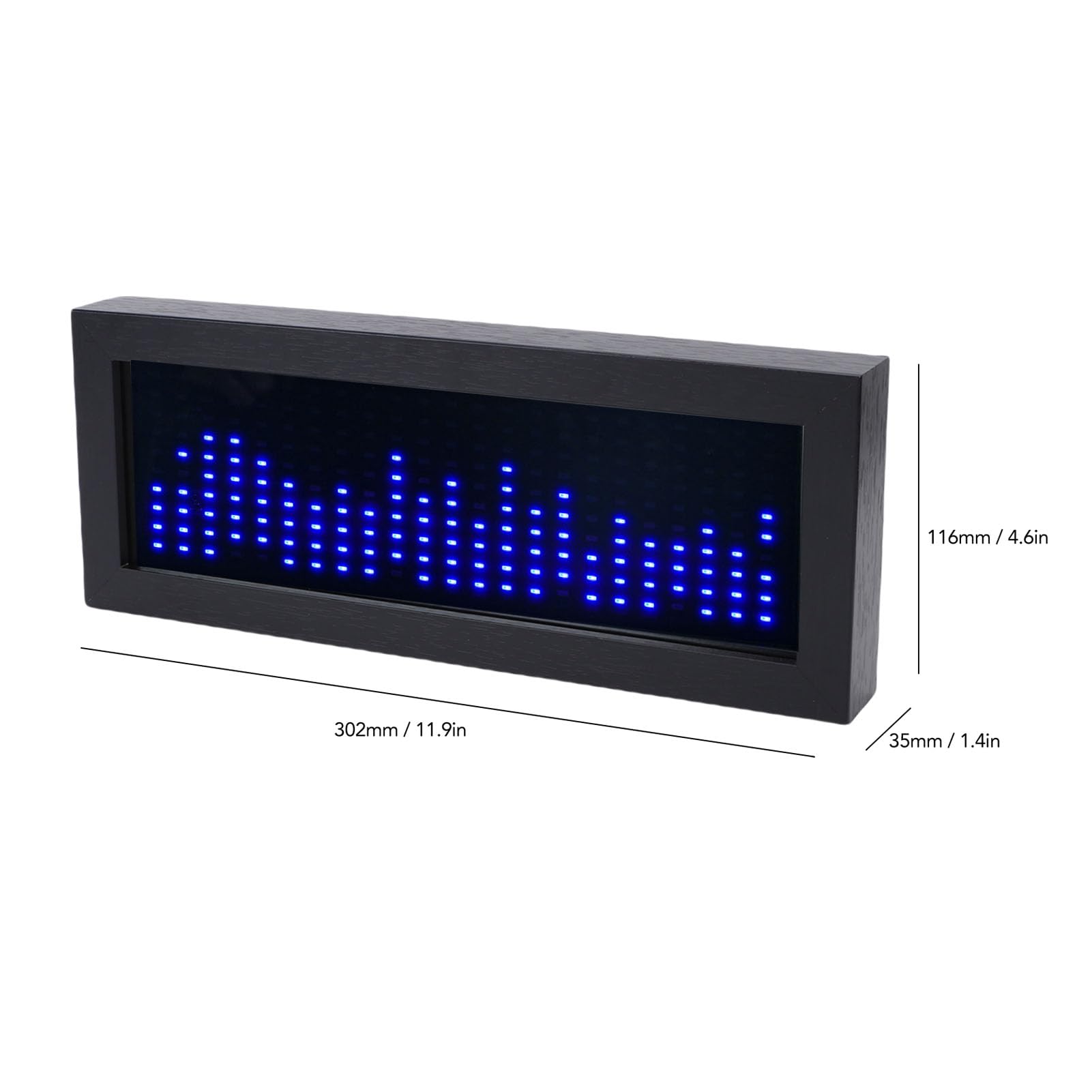 Annadue Music Spectrum Rhythm Light, Modulo di Luce Atmosferica per lo Spettro Musicale Controllato Dal Suono per Musicisti e Appassionati di Audio (BLUE)