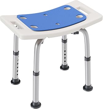 Shower Chair for Elderly Shower Seat for Inside Tub Tool-Free Shower Stool 6 Adjustable Heights Bathtub Chairs for Disabled and Seniors