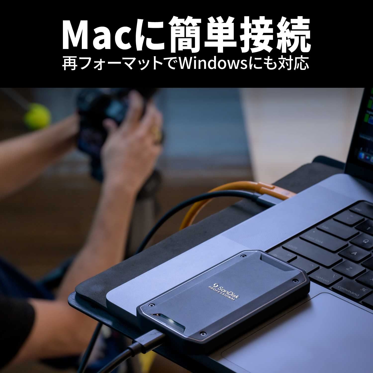 Amazon | サンディスクプロフェッショナル 外付け ポータブルSSD 2TB 