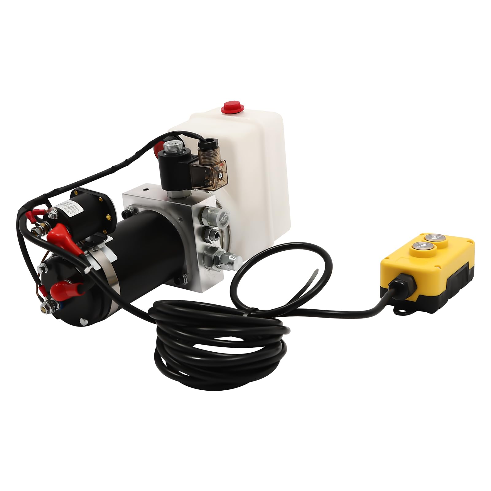 18Mpa Hydraulikpumpe Single Acting Hydraulikaggregat Pumpe 800W 2850RPM DC 12Vfür Kippanhänger, Hydraulikaggregat 12V, einfachwirkende Hydraulikpumpe für Kipper