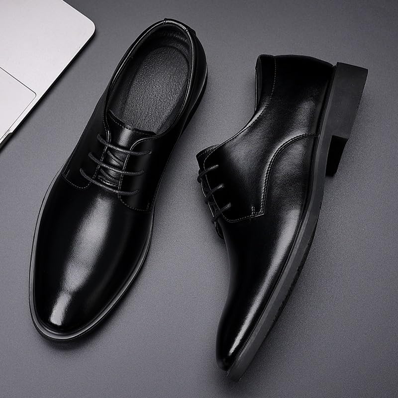 Men's Tuxedo Dress Shoes Men Fashion Casual Classic Pointed-Toe Formal Oxford Shoes Modern Lace Up Wedding Office Work Tuxedo Derby Shoes4