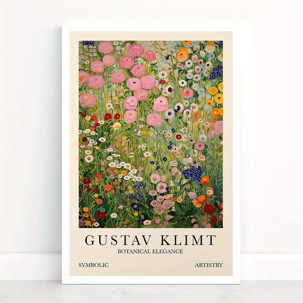 Toile Gustav Klimt de qualité supérieure 40 x 50 cm avec cadre intérieur