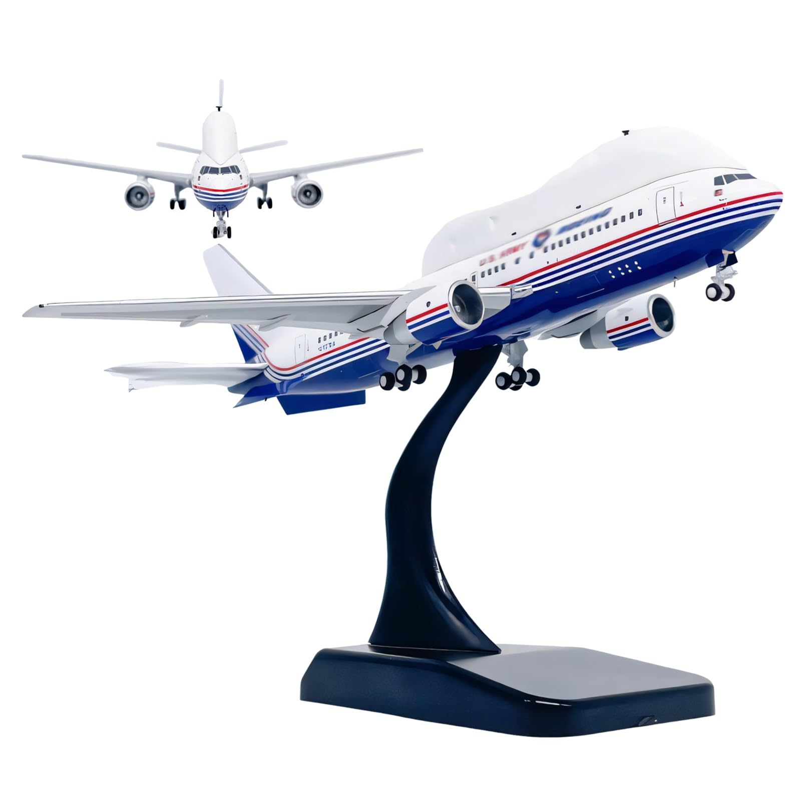 Replica collezione lega pressofusa autentica modello aereo B767 degli Stati Uniti in scala 1:400 con supporto espositivo, decorazione scrivania, regalo aviazione perfetto for collezionisti