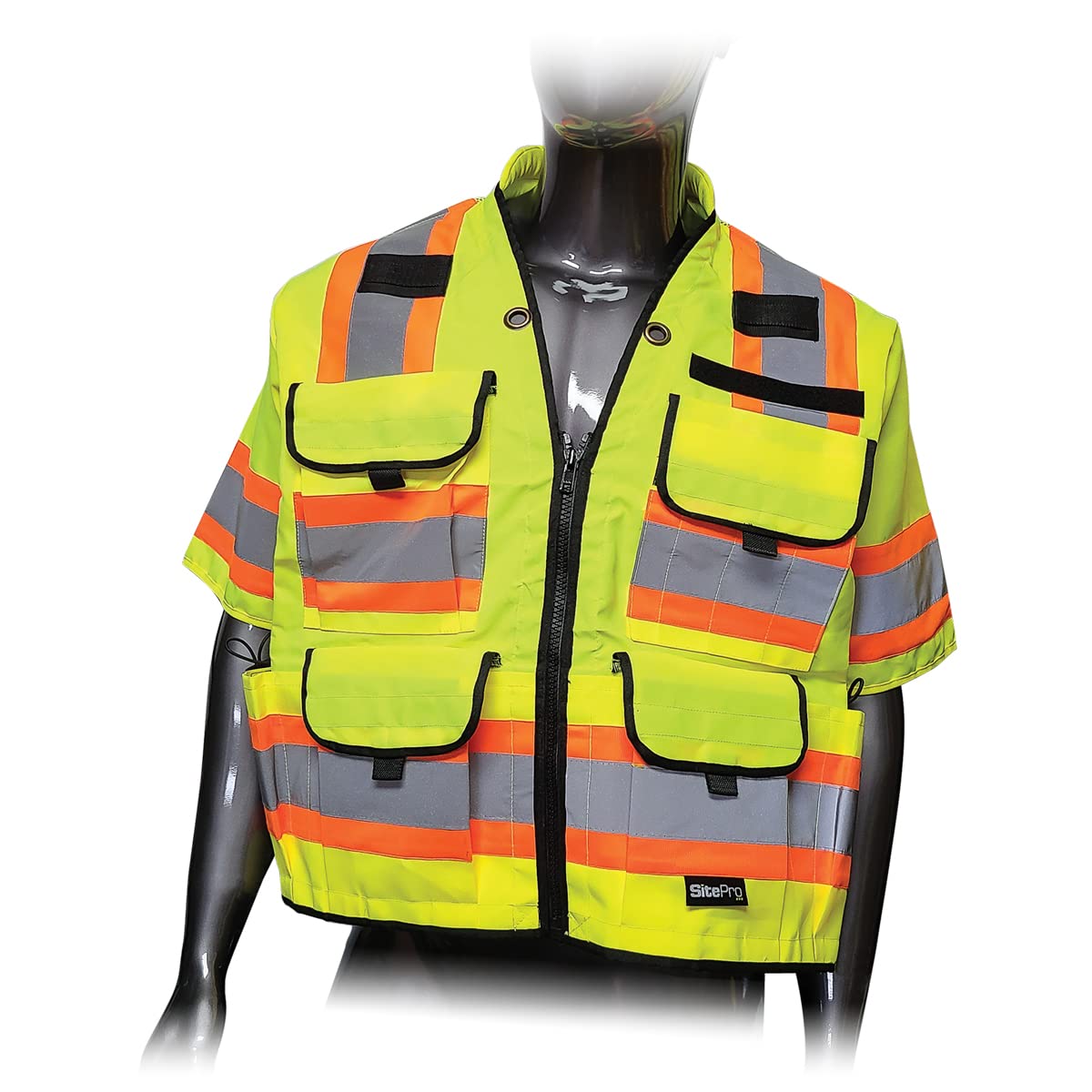 SITEGEARVest-Class 3 Premium Surveyor-FloLime, X-Large