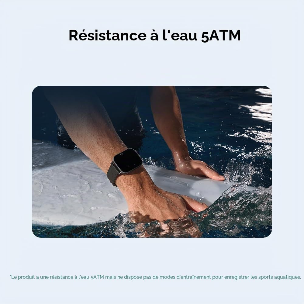 Xiaomi Redmi Watch 5 Active Midnight Black | Smartwatch | Écran LCD de 2", Longue durée de Vie, appels Bluetooth, réduction du Bruit, Suivi de santé, étanchéité 5 ATM, autonomie de la Batterie de 18
