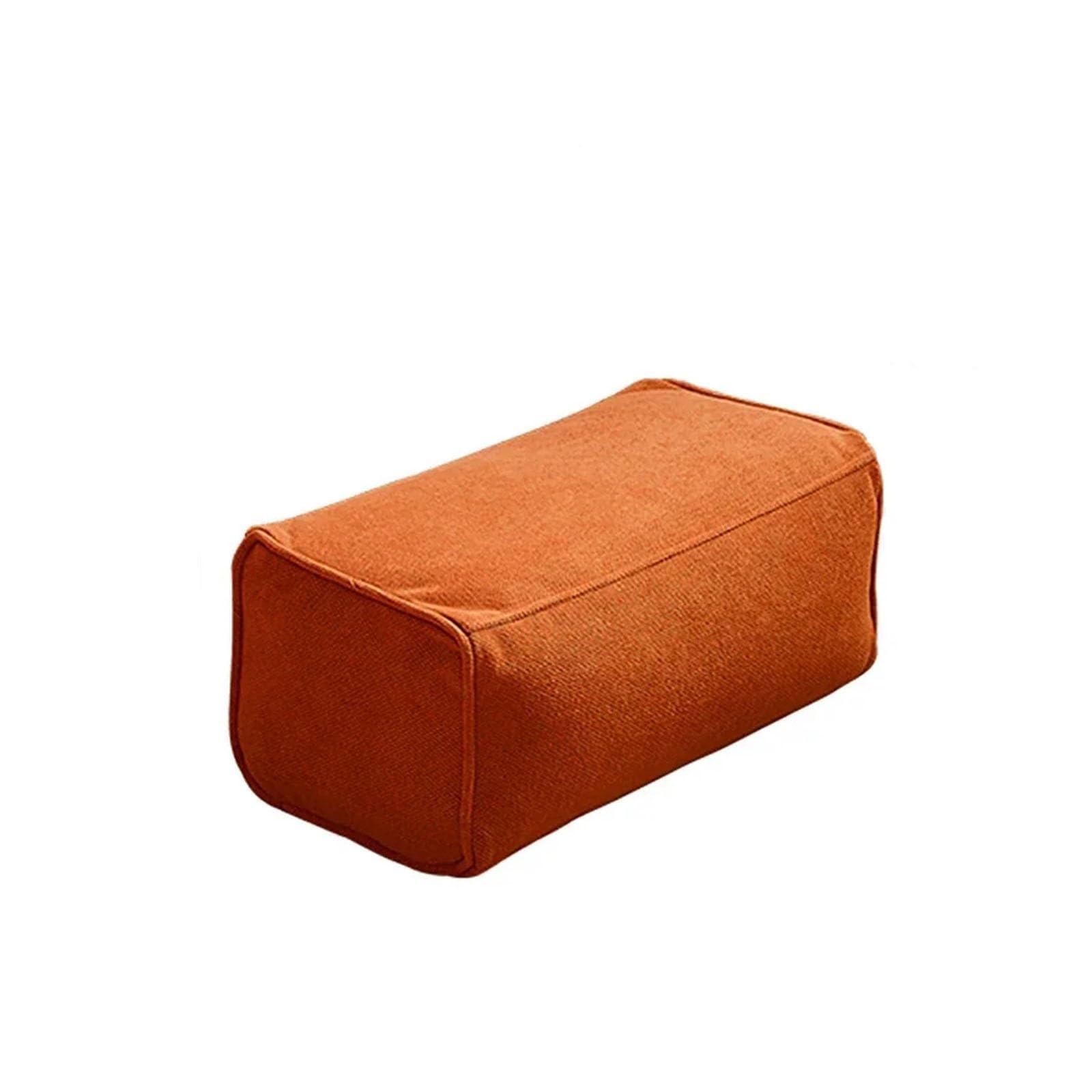 Pouf imbottito con riempitivo Pouf impermeabile Sedia da giardino Spiaggia Piscina Ottomano Divano da salone(Orange-stool)