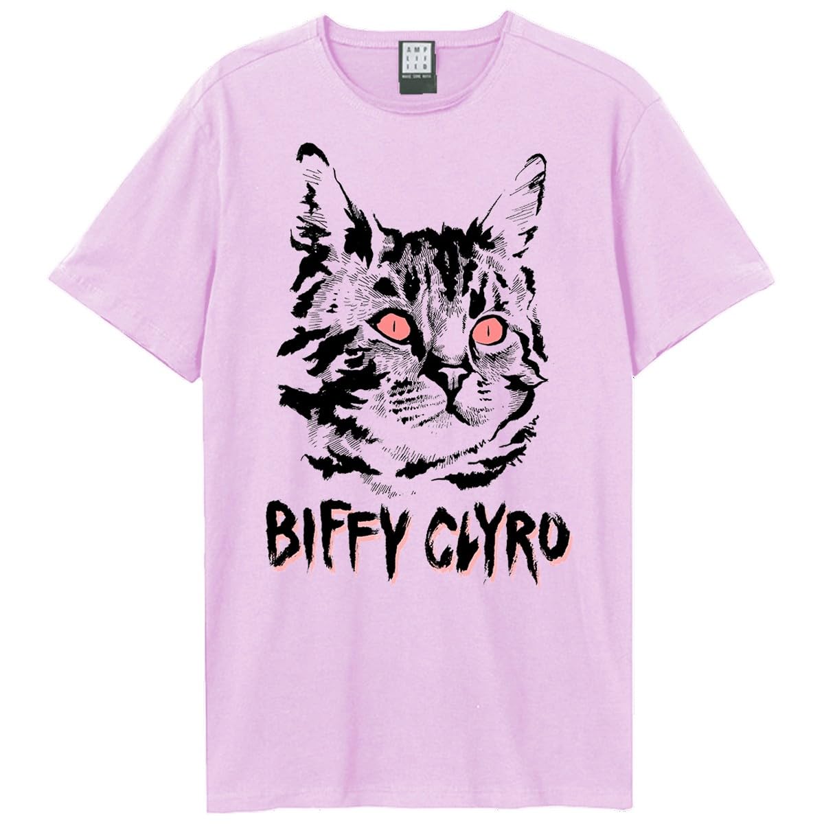 Amplified Maglietta unisex da adulto con gatto nero Biffy Clyro