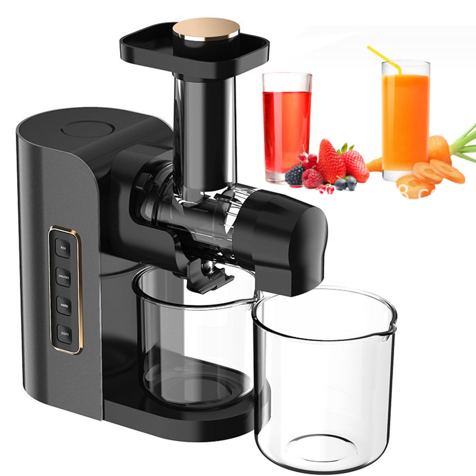 XCSCUK Slow Juicer Masticating Machine,150w Cold Press Juicer Machine, With 2speed Control/Reverse,Easy To Clean,for Vegetable And Fruit