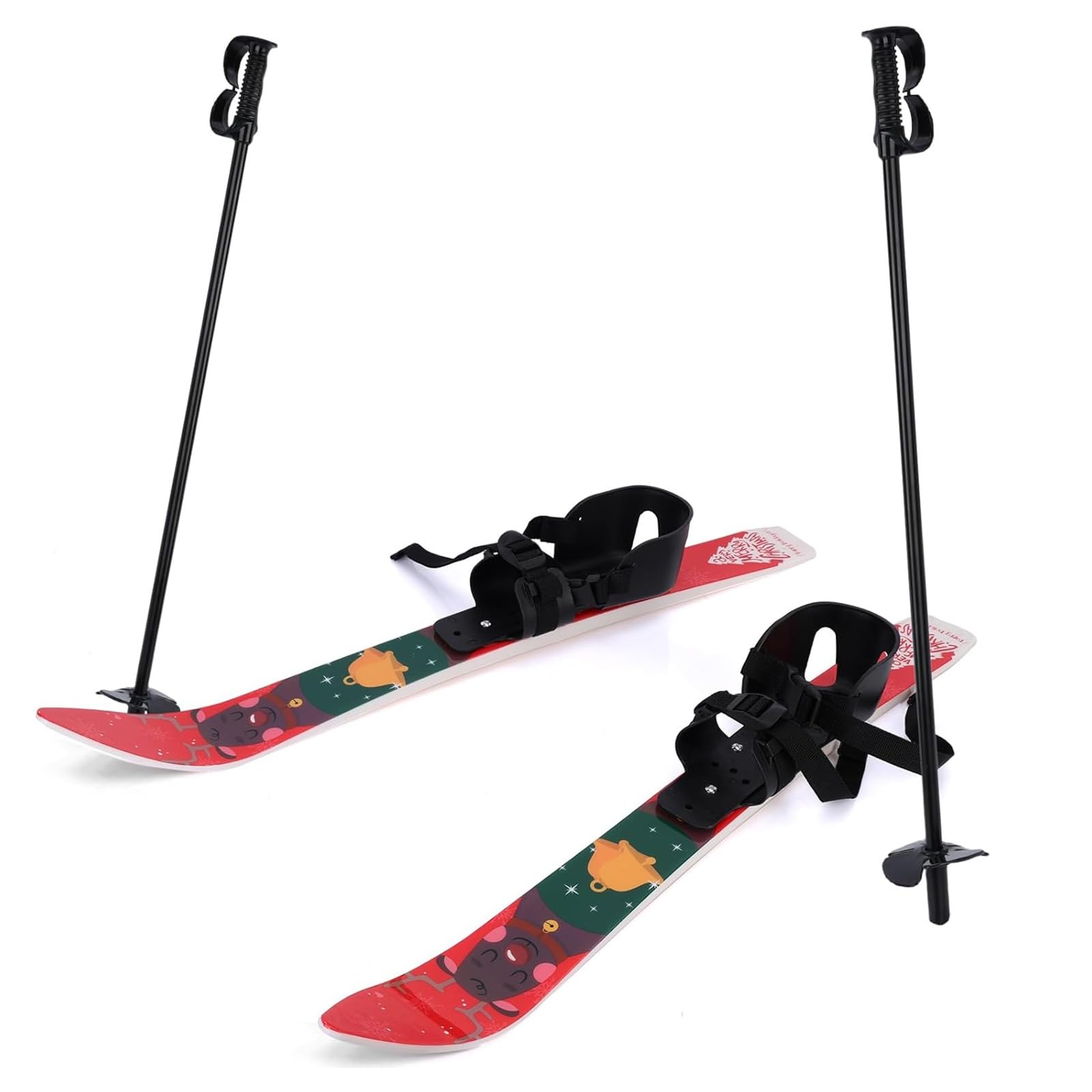 Anfänger-Schneeski for Kinder, Skibretter mit geringem Widerstand for Kinder unter 4 Jahren, leichte, robuste und sichere Skiausrüstung for Kinder