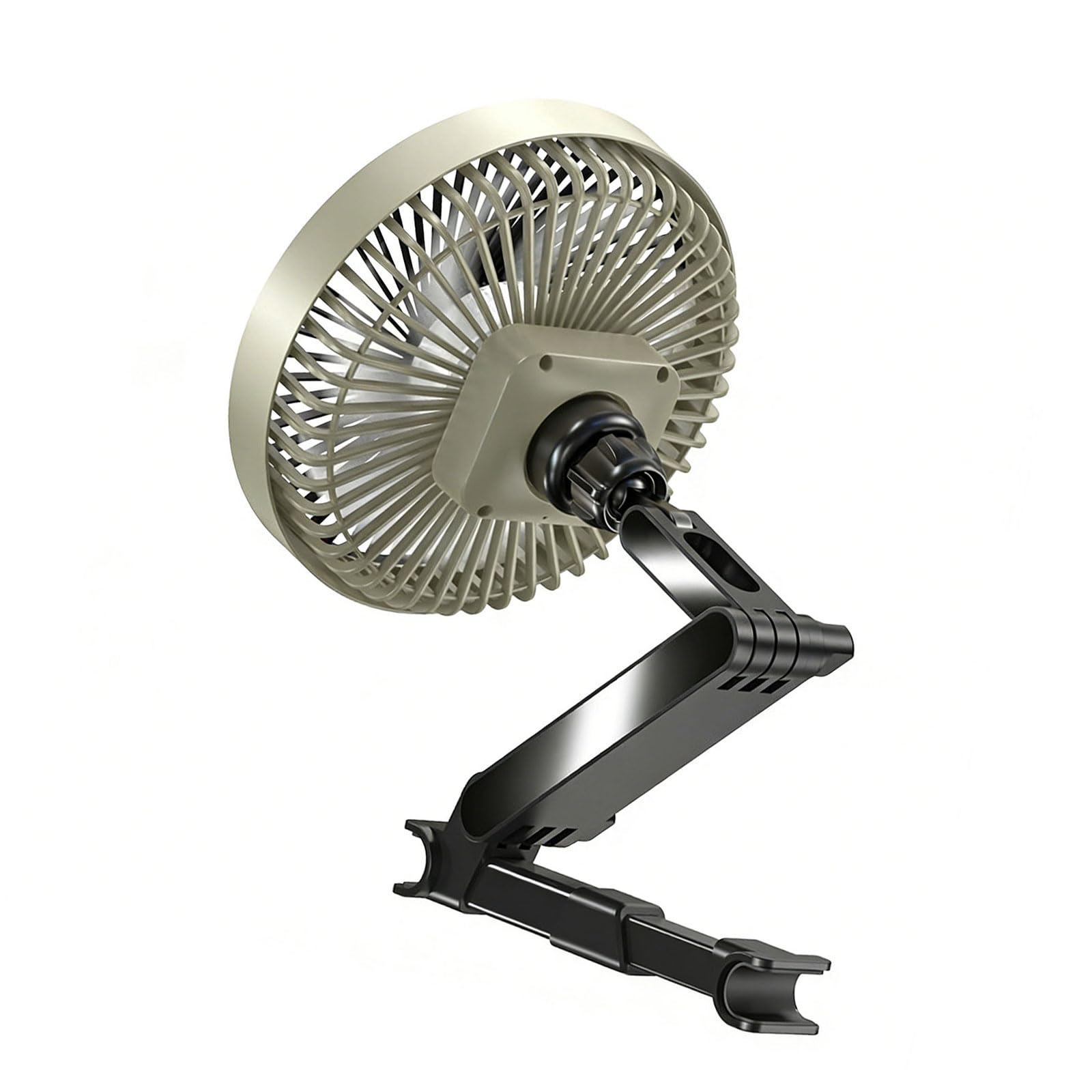 WGDYRP Adaptable 12V 24V Car Cooling Fan With 3000mAh Battery And Adjustable Rotation Bracket For Vehicles