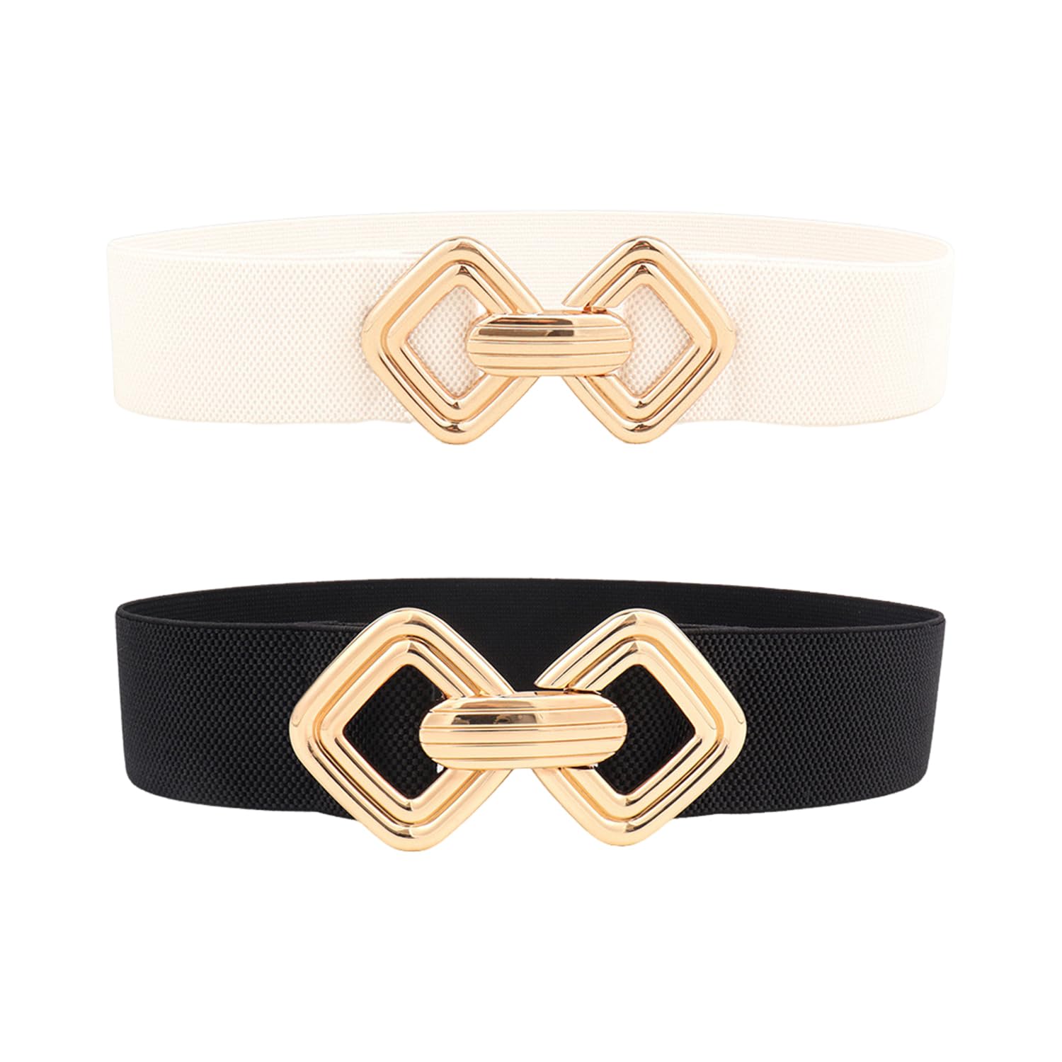 2 Pieces For Women'S Elastic Belt, Retro Wide Belt, Simple And Versatile Belt, Dress Decoration, Clothes Accessories.