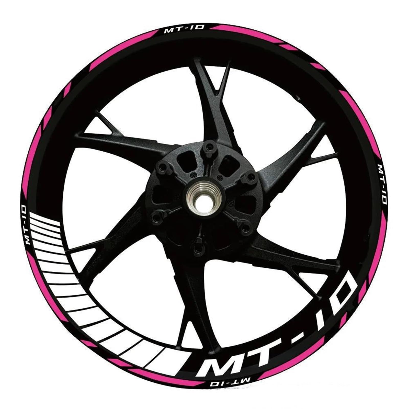 Stickers Motorcycle Accessories Reflective Rim Edge Stripes Wheel Stickers for Yamaha MT10 MT-10(Style 29)