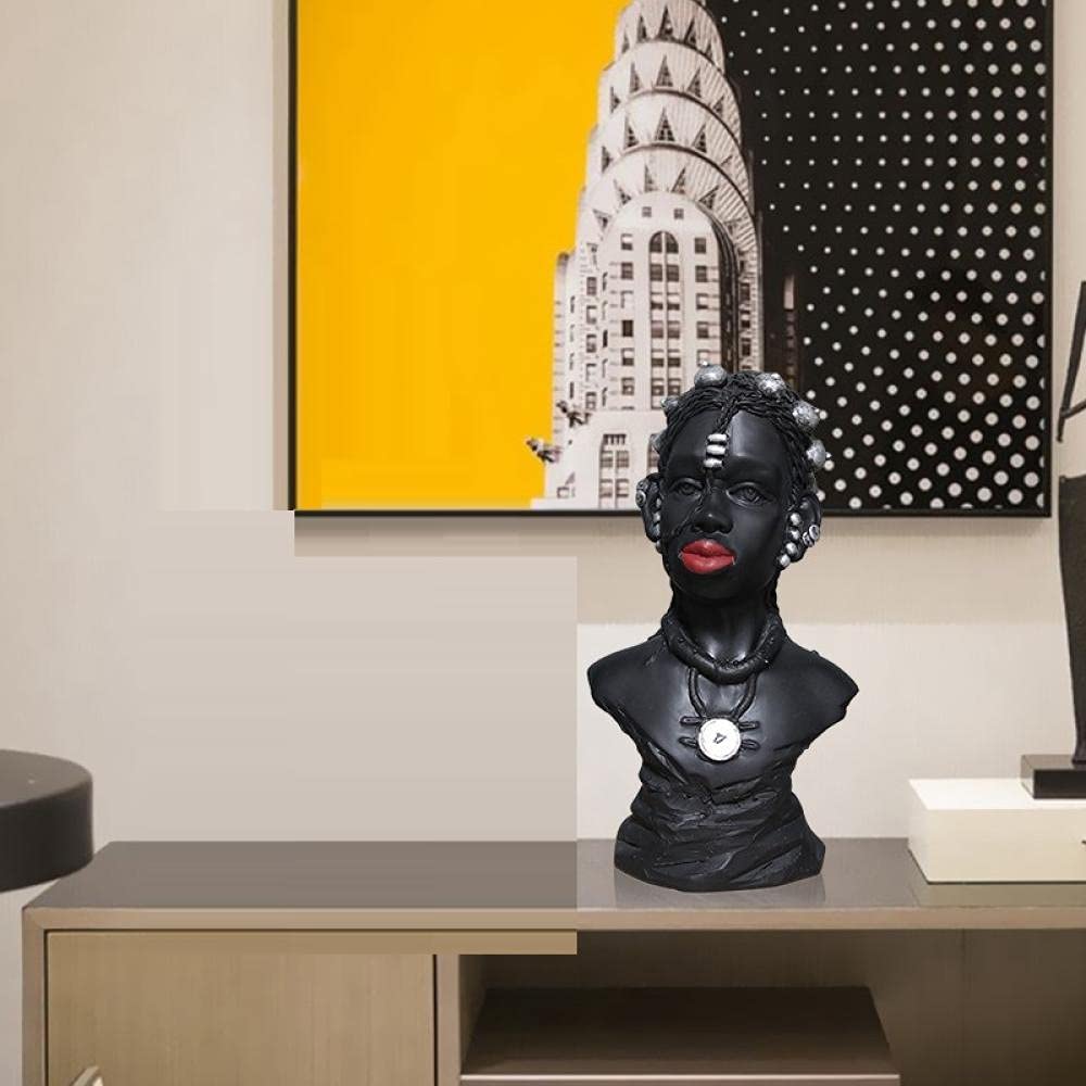 Figurilla Personajes Figuras Gente Negra Escultura Resina Artesanía