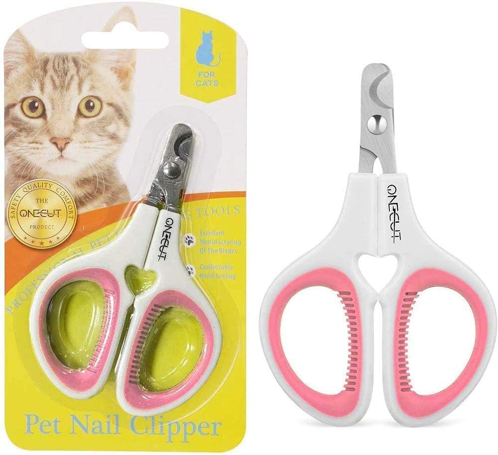 Nuwbay Pet Nail Clippers, Update Version Cat & Kitten Claw Nail Clippers for Trimming, Professional Pet Nail Clippers Best for a Cat,…