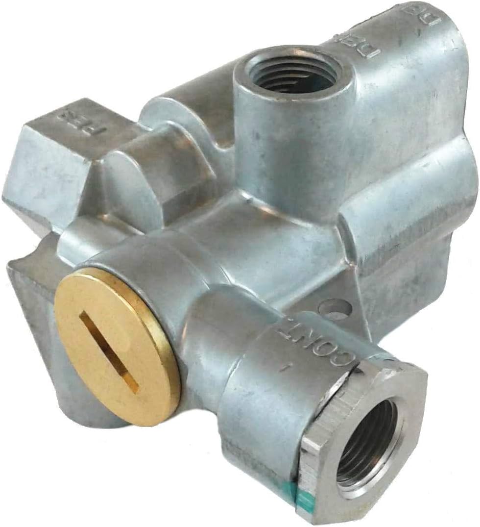 Brianna Auto Parts - BAP110700 - Trailer Service Internal Pressure Protection Reservoir Priority Spring Brake Control Valve - Supply | Control | Delivery: 3/8" - Reservoir: 1/2"