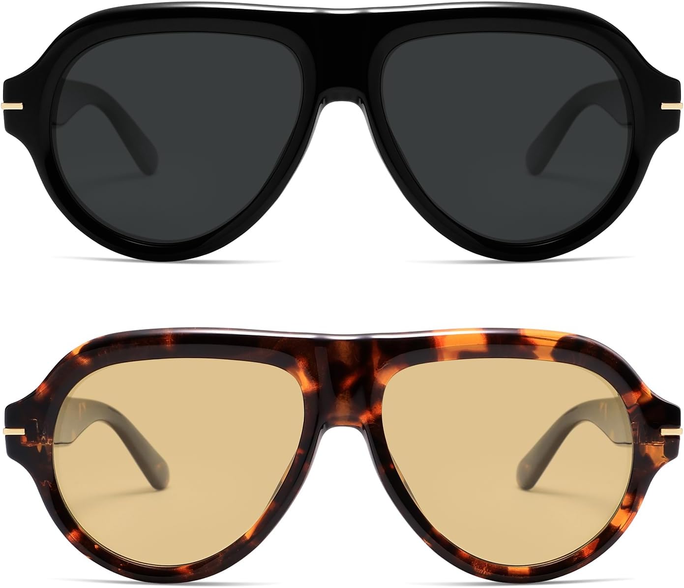 Polarized Aviator Sunglasses Trendy RetroWomens Mens 90s Classic Vintage Sun Glasses AR82379 - Image 2