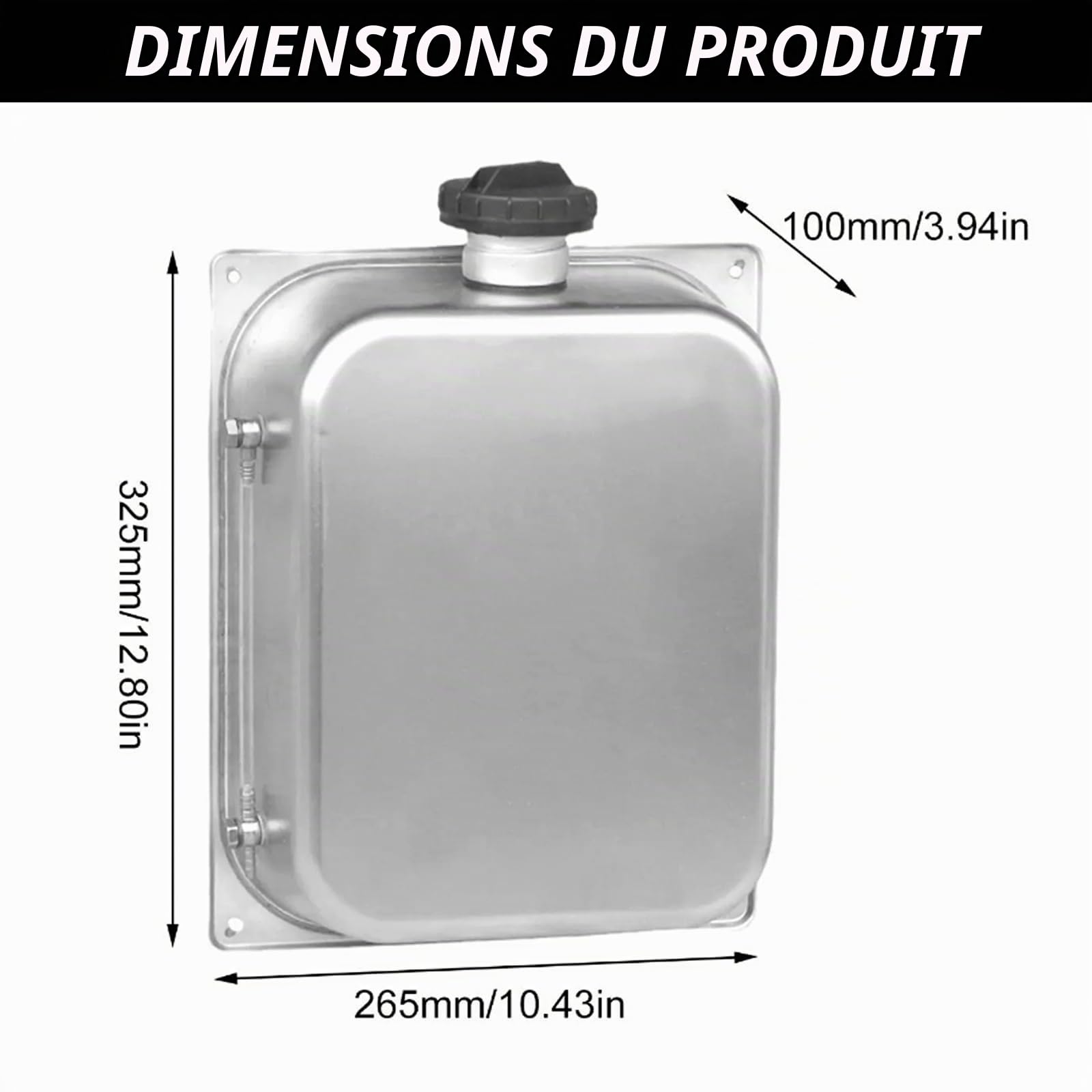 Réservoir D'essence 7L, Réservoir de Carburant Réservoir Diesel en Acier Inoxydable Réservoir D'essence Chauffage Diesel pour Webasto Eberspacher Chauffage de Stationnement de Voiture de Camion
