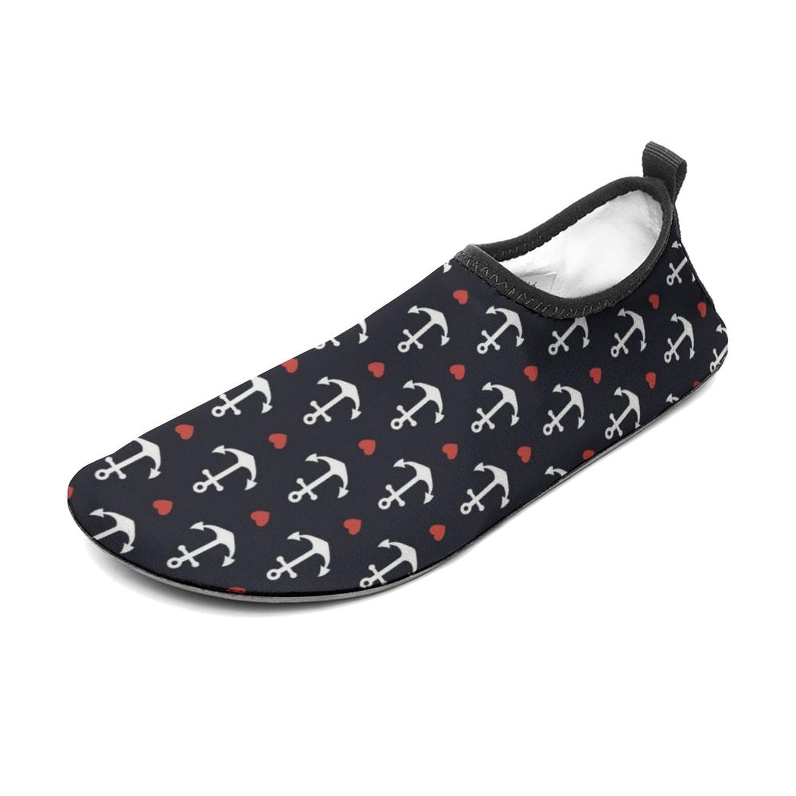 Nautical Funny Anchor Water Shoes Beach Shoes Aqua Socks for Women Men Swimming Yoga