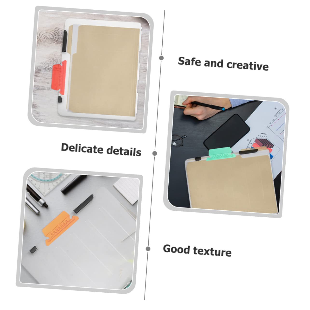 OSALADI 4 Set Etichette Trasparenti Per Sospese Inserti Colorati Arancione Per Archiviazione Documenti Ufficio Scuola Organizzazione Facile E Resistente 40 Pezzi * 4