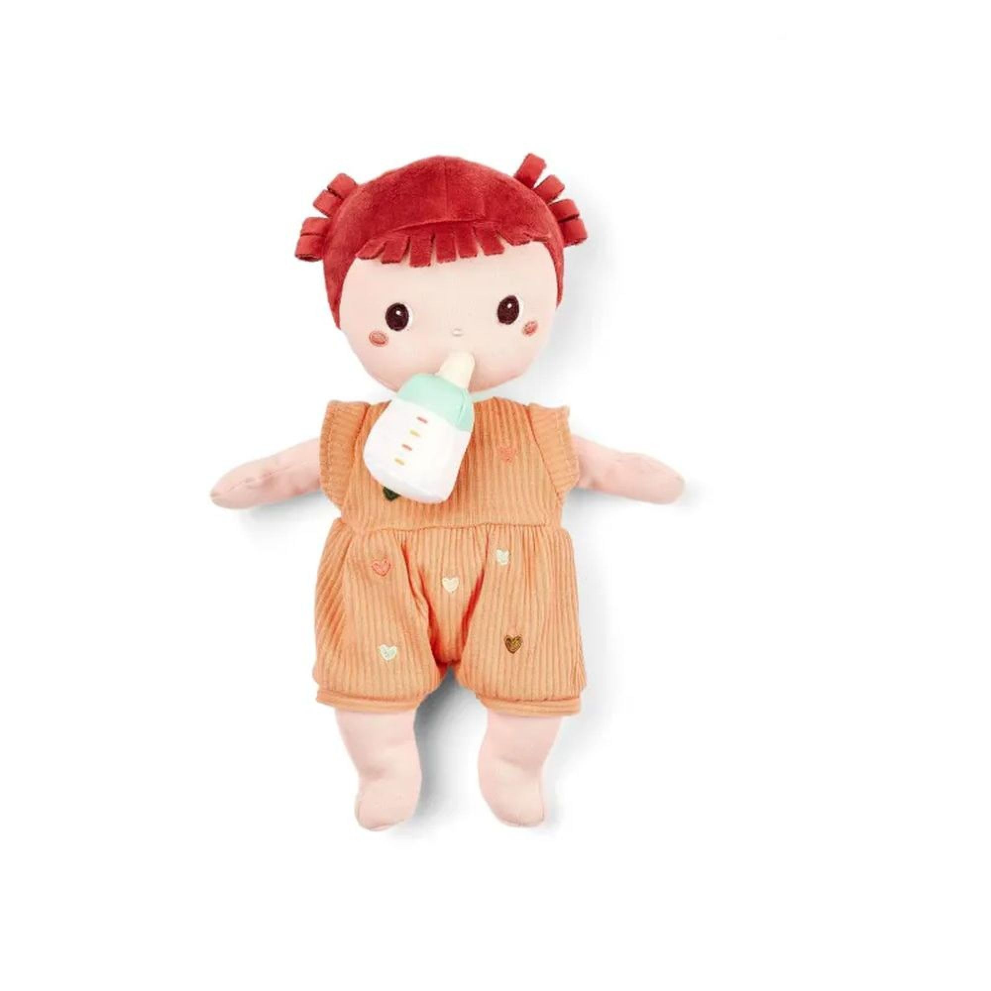 LILLIPUTIENS, Ninon, Poppon in Tessuto Lestato 30 cm con Biberon Magnetico