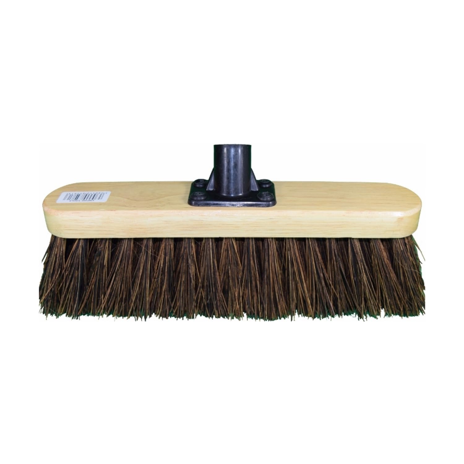 HOMESHOPA 12 Inch Stiff Bass Varnish Indoor Outdoor Sweeping Broom Head, Heavy Duty Cleaning Brush for Any Surface Wooden Floor Decking and Paving Slabs