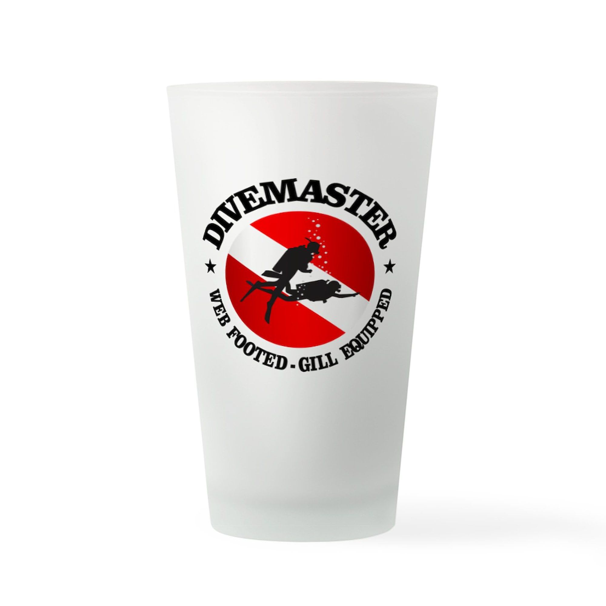 CafePress Divemaster (Round) Pint Glass, 16 oz. Drinking Glass