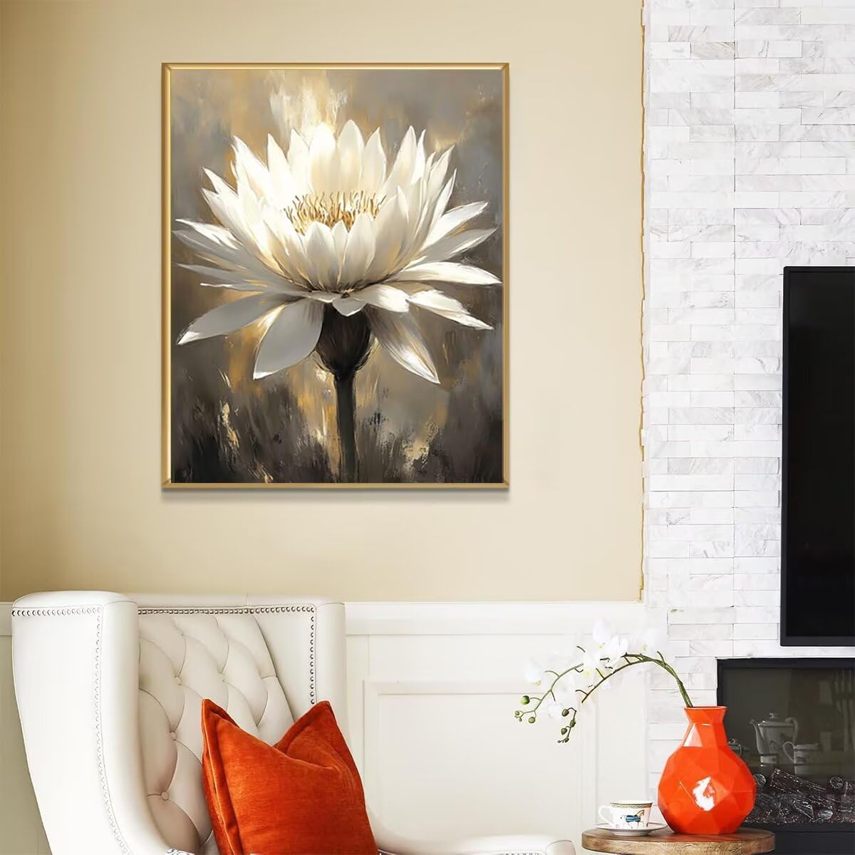 Dipingere con i Numeri Fiore, Paint by Numbers Adulti Astratto, Fai da te Creativi Adulti Quadri da Dipingere Numerati Kit per Decorazione Della Parete di Casa, Regalo 80x110 cm Senza Cornice L2-5