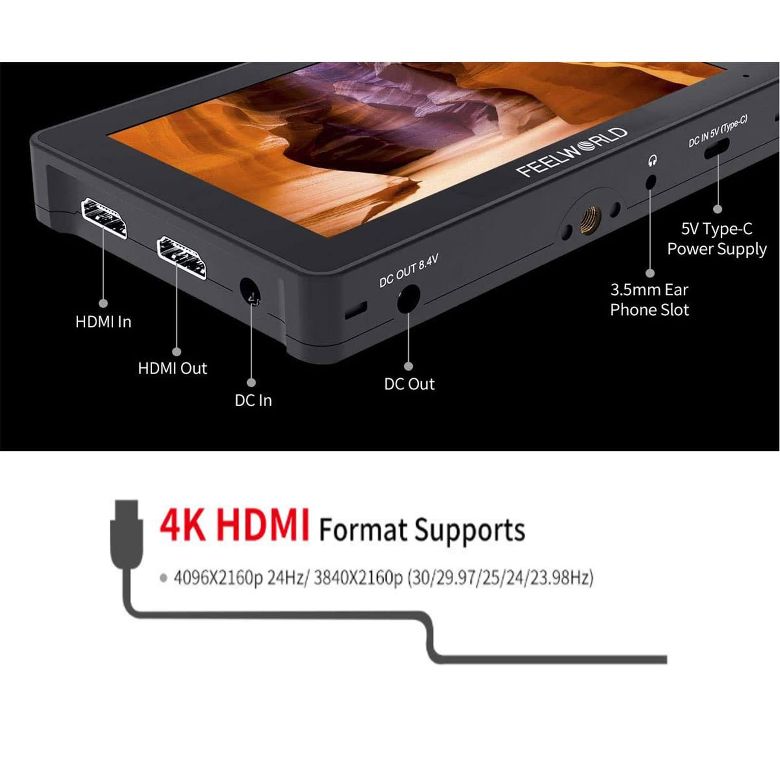 Amazon.com : FEELWORLD F5 Pro V4 6 Inch Touch Screen DSLR Camera