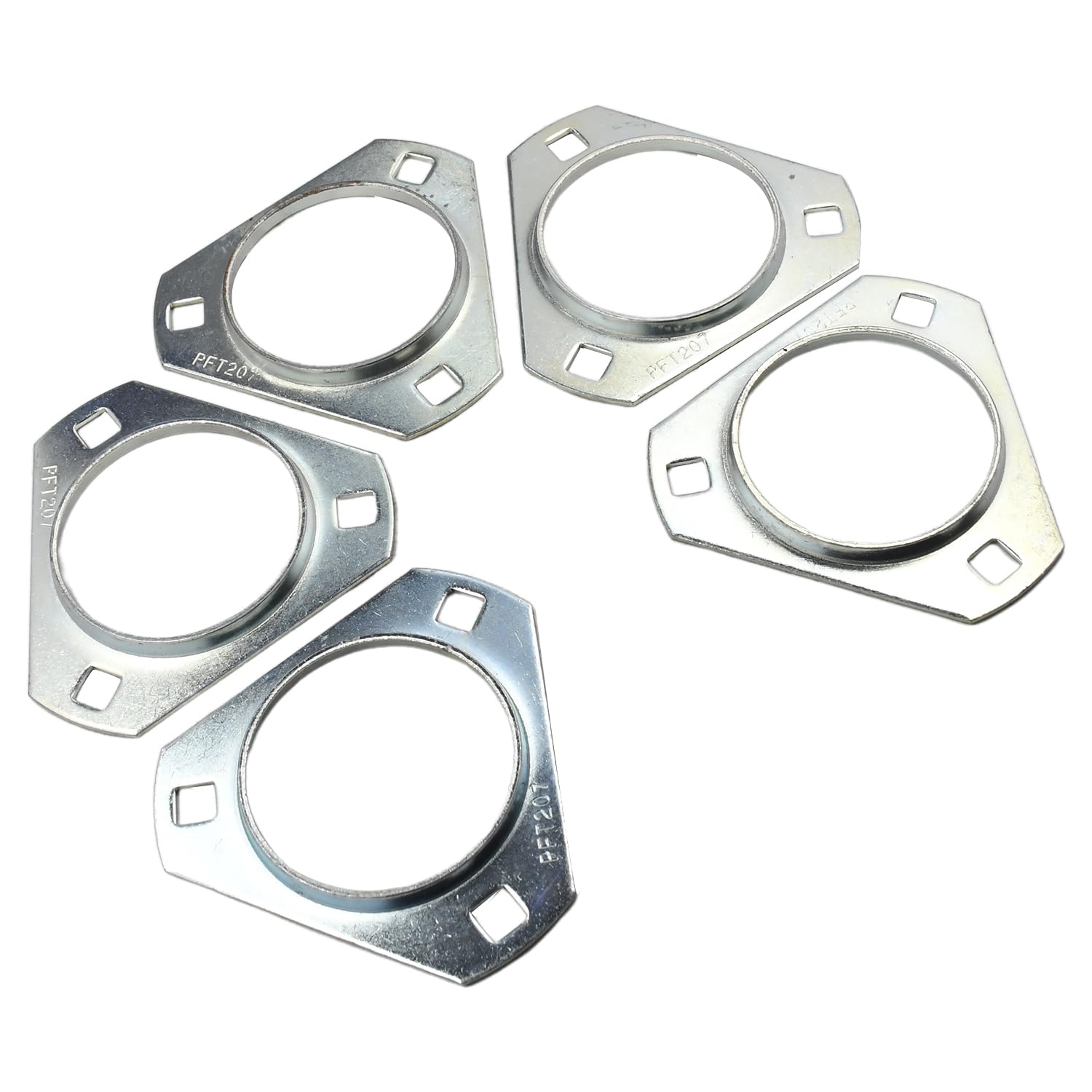 Meckparts 5Pcs Sweeper Brush Flange 6599441 TGF333-3266 Compatible with Bobcat Attachment Frame Connected Tube