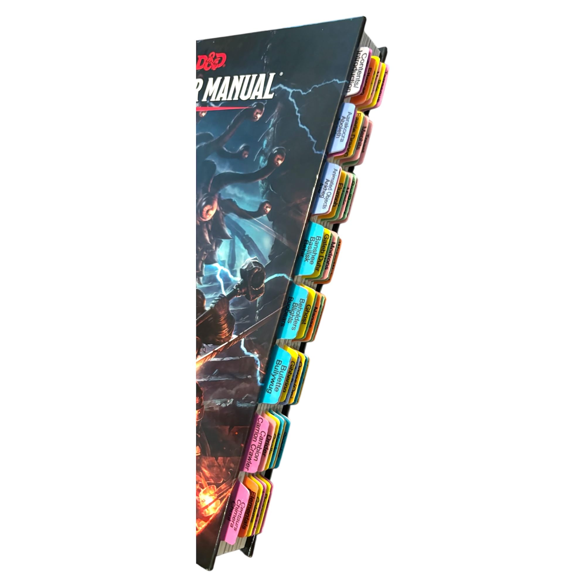 Book Tabs for The Dungeons & Dragons 2014 Monster Manual D&D Core Rulebook
