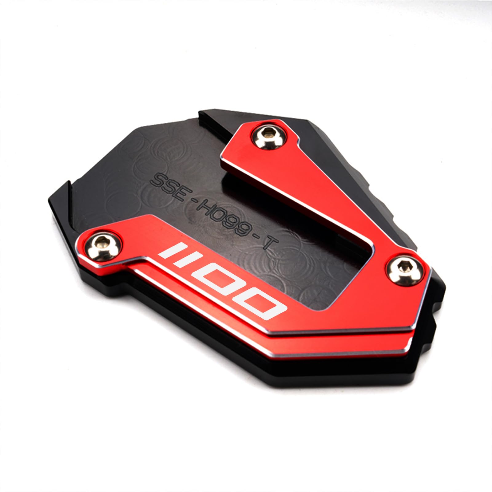 Piastra Supporto Laterale Estensione Cavalletto Moto per Africa Twin 1100 Adventure Sports DCT 2023 CRF1100L 2020-2025 Accessori CRF 1100L crf 1100 l (Rosso)