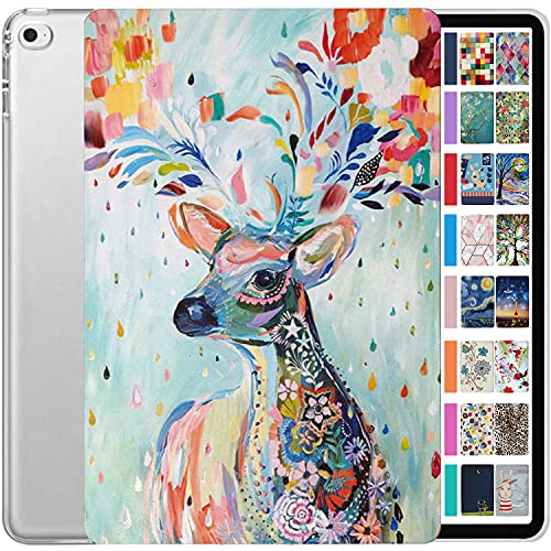 Image of DuraSafe Cases for iPad 2014 9.7 Inch Air 2 [ Air 2nd Generation ] A1567 A1566 MGLW2HN /A MGL12HN /A MH0W2HN /A MGKM2HN /A Printed Slim Hard Shell Protective Stand Cover - Deer Print