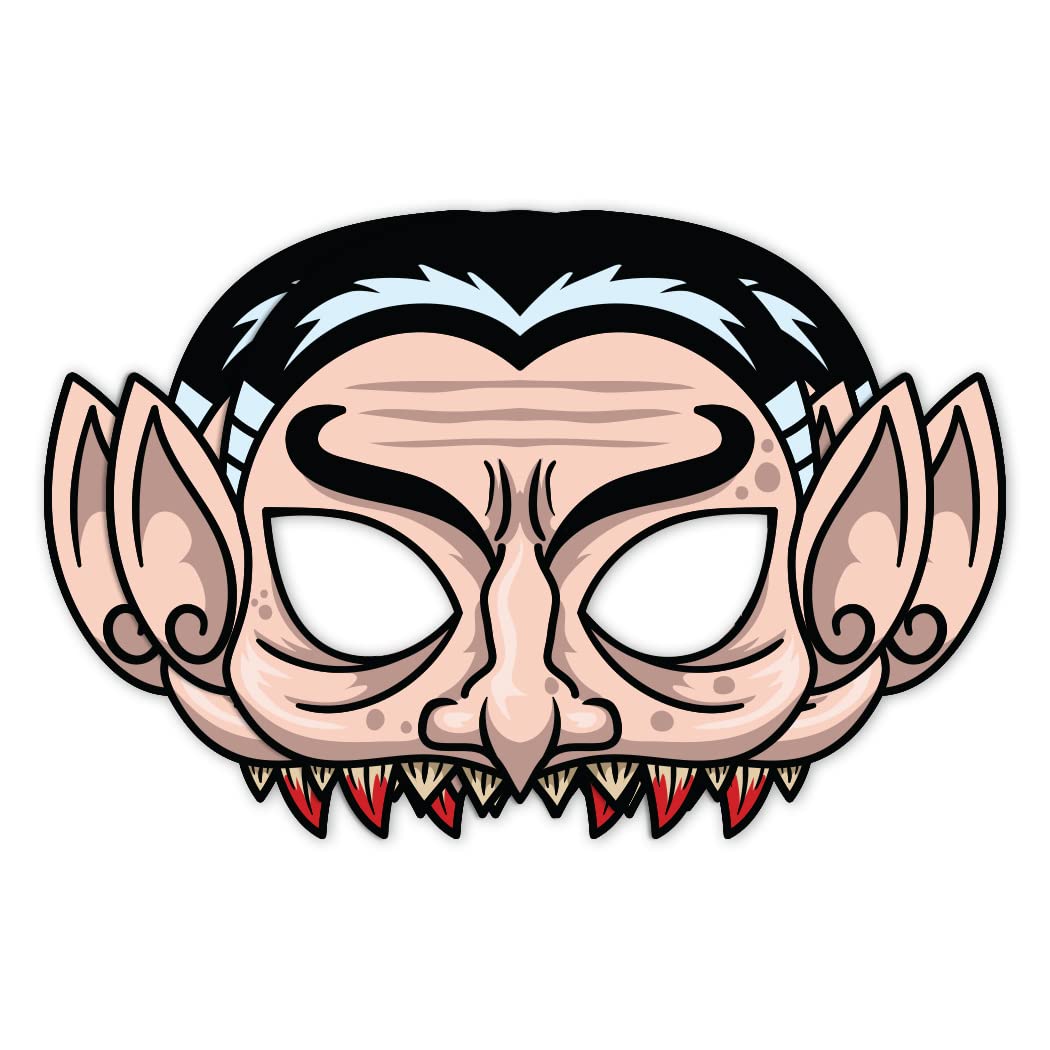 Festiko® Halloween Theme Eye Masks (42 Pcs), Halloween Theme Party Supplies, Return Gifts for Kids, Halloween Theme Party Items,Dracula Eye Masks for Kids