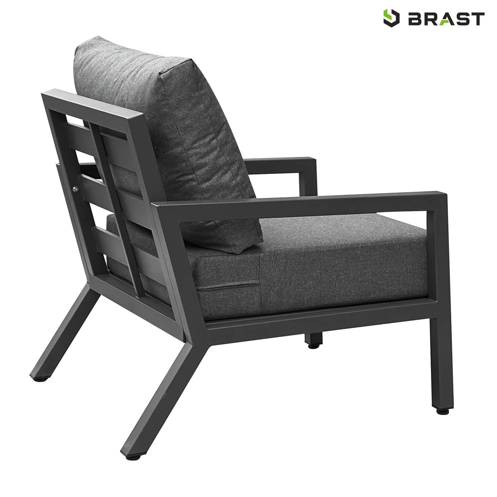 BRAST Gartenlounge-Set Aluminium Adria | viele Varianten & Module | bis zu 5 Personen | Sofa Sessel Tisch | korrosionsfrei wetterfest | Loungemöbel Essgruppe Gartenmöbel | Loungesessel