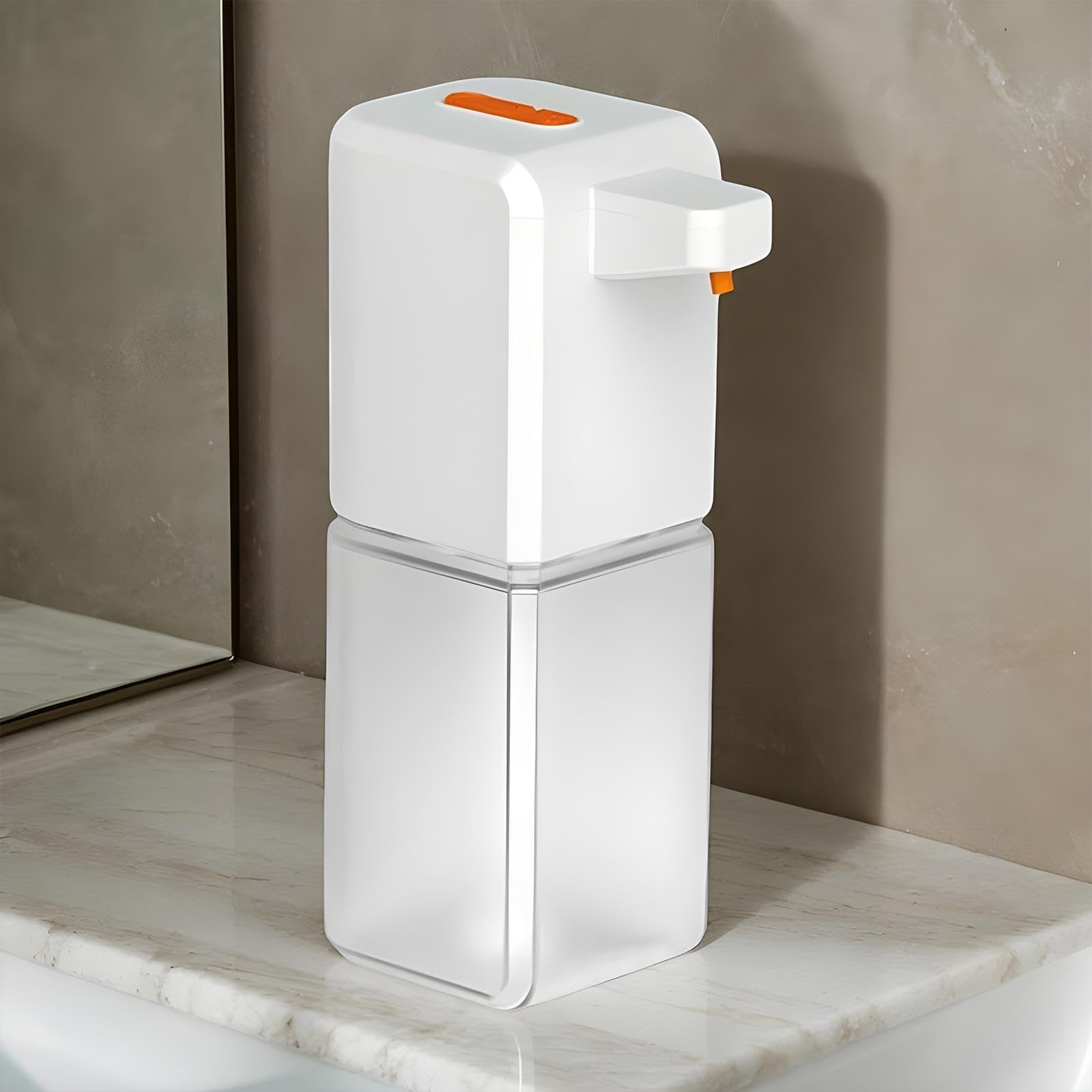 Automatyczny dozownik mydła w piance, 480 ml, do montażu na ścianie, elektryczna pompa piankowa z czujnikiem do kuchni i łazienki, ładowany przez USB, dozownik mydła w płynie bez użycia rąk