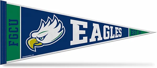 Rico Industries NCAA Florida Gulf Coast Eagles - FGCU Rally 12" x 30" Felt Wall Décor Pennant - Great for Home/Bed Room/Man Cave Décor
