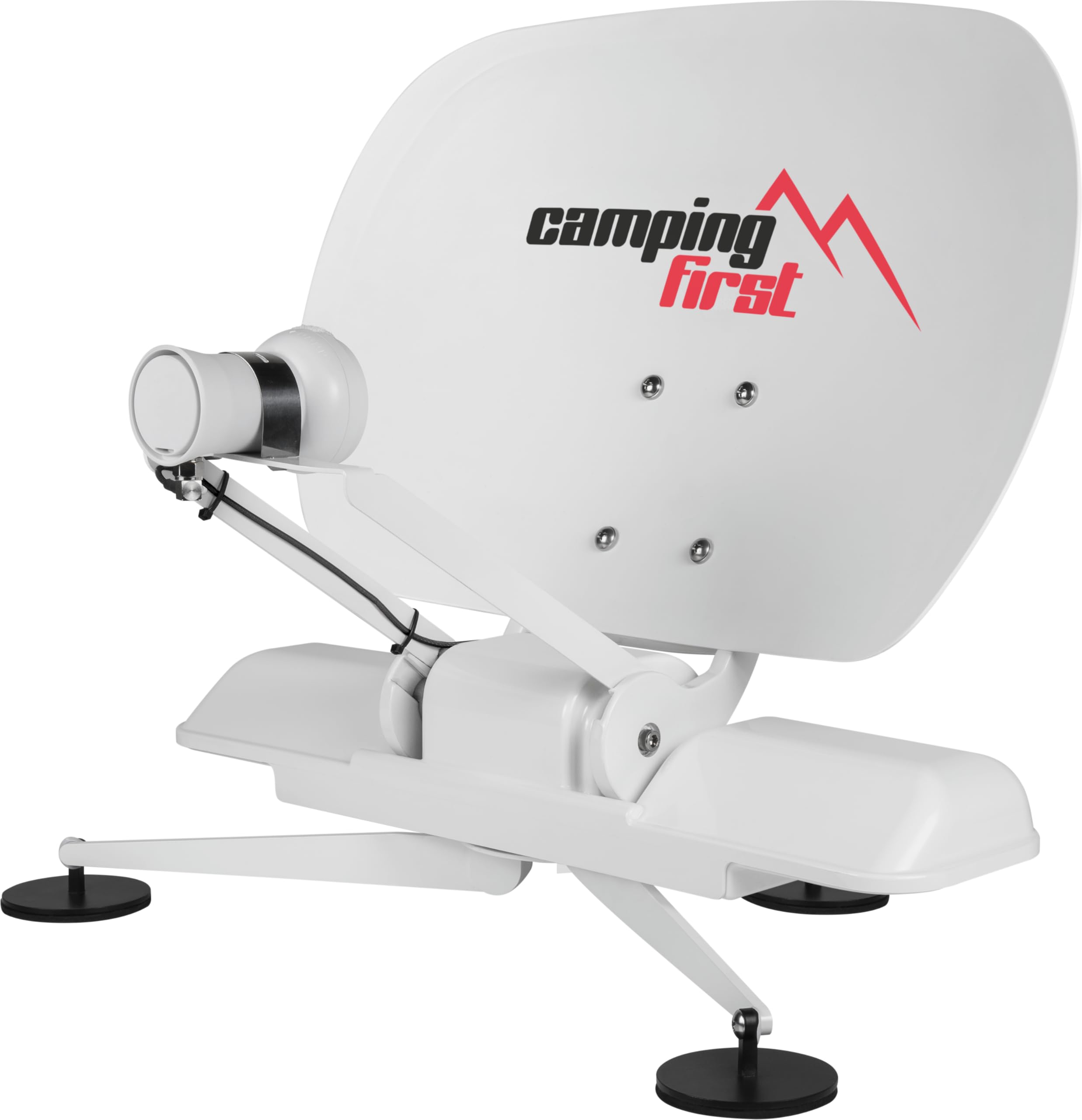 Satmex mobil 3 – Vollautomatische Sat-Antenne – Weiß | Selbstständige Ausrichtung auf Astra 19,2° Ost, keine separate Stromversorgung nötig