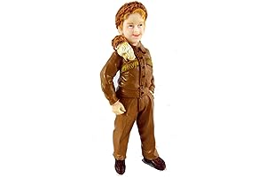 1:12 Scale Dollhouse Boy Figurine in American Coonskin Hunting Cap
