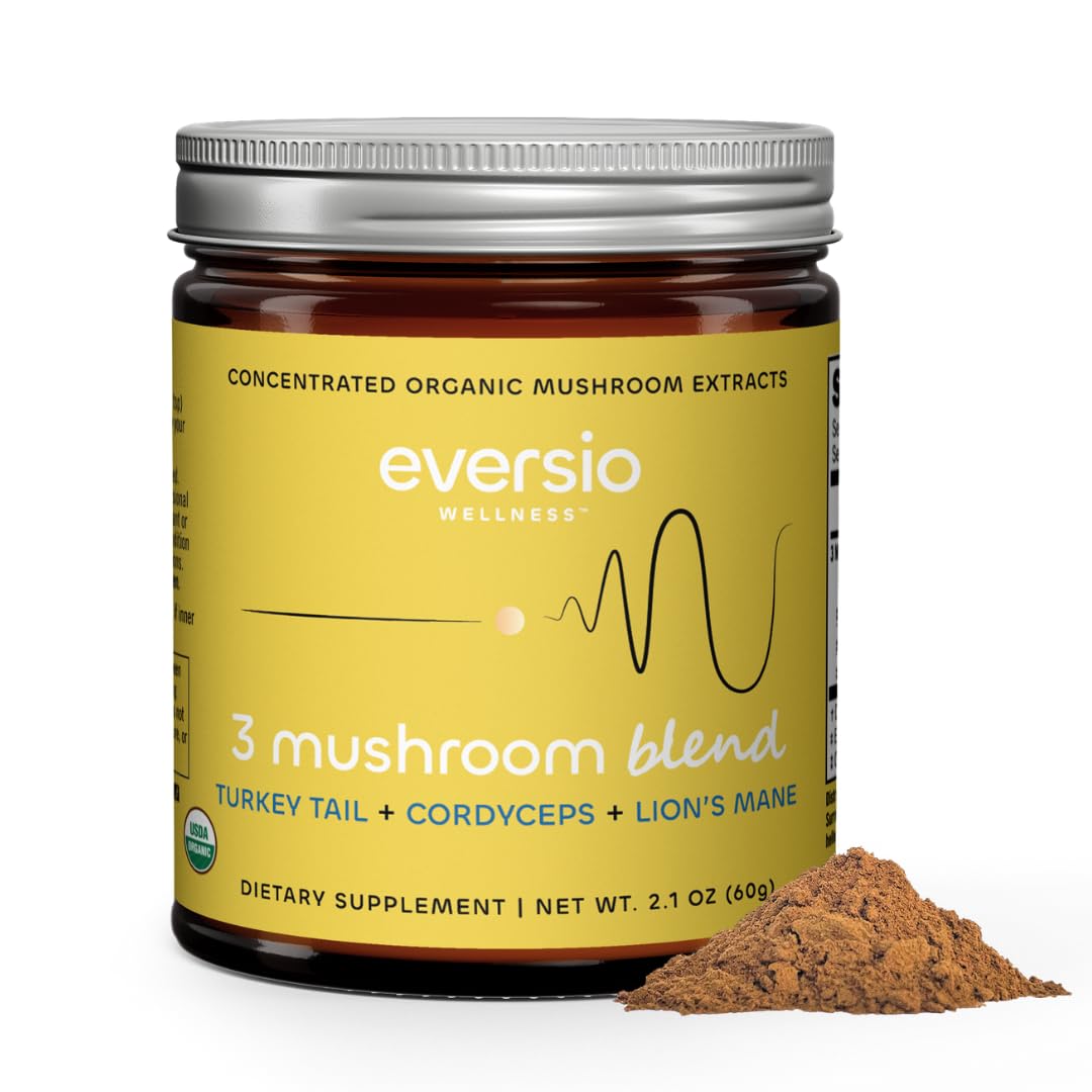 Amazon.com: Eversio Wellness Organic 3 Mushroom Blend Complex