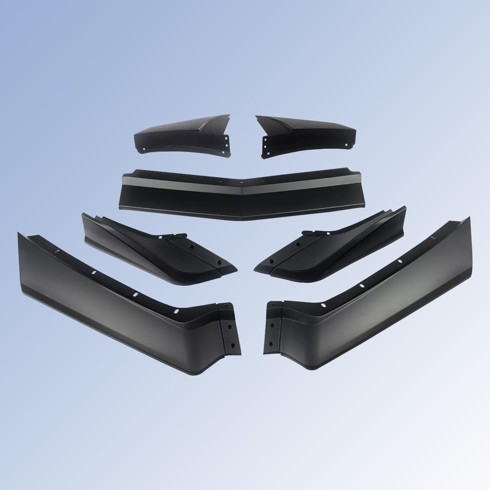 Carbon Fiber Front Bumper Lip Compatible with Corvette C8 2020-2025, Front Splitter Protector Body Kit