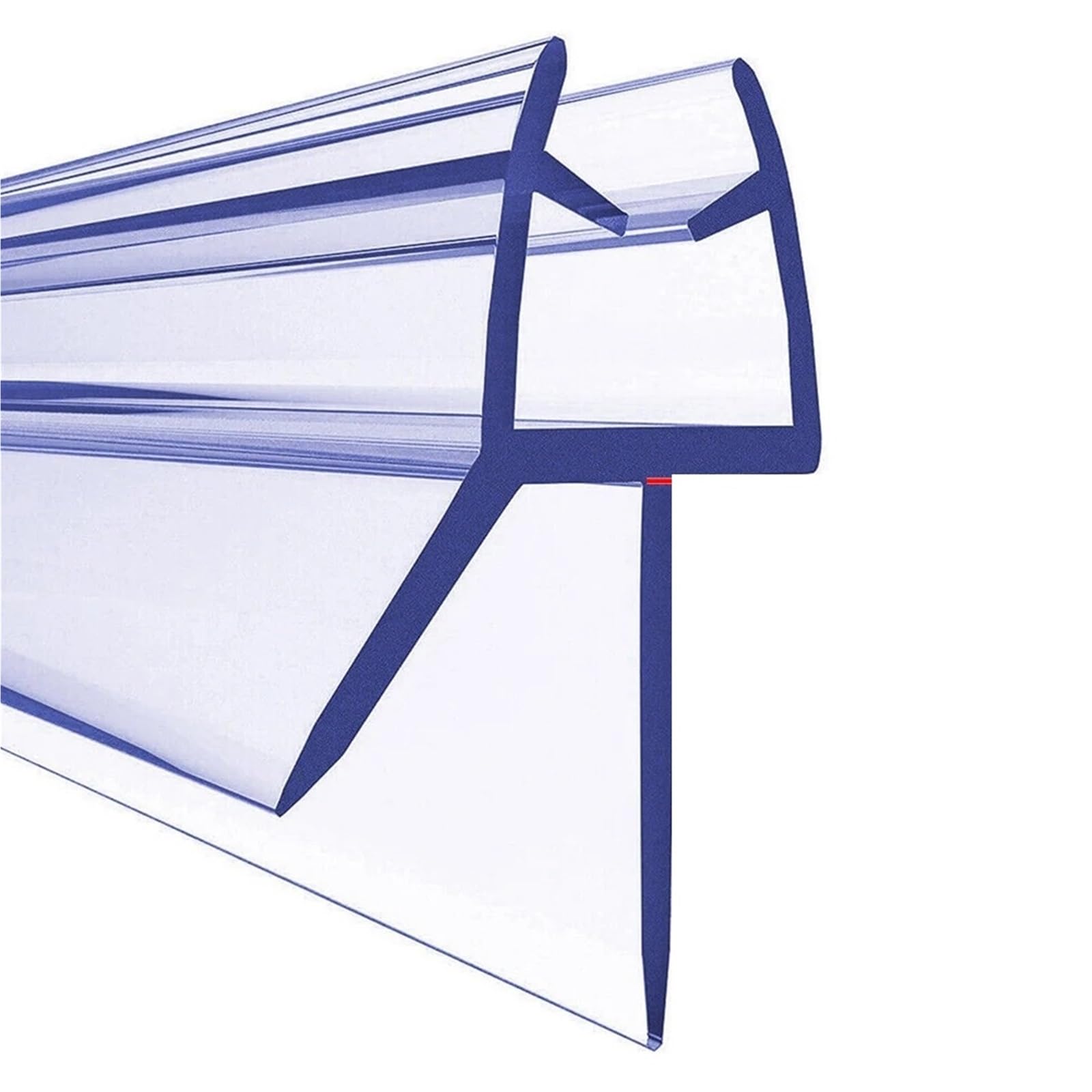 4 m Badewannen-Duschstreifen-Dichtung for Bildschirme, Türen, passend for 4–6 mm Glas, dichtet Lücken, PVC-Dichtungsstreifen, Badezimmer, transparentes Zubehör für Duschtüren, Glas(23mm gap)